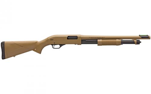Winchester Repeating Arms SXP Dark Earth Defender, Pump Action, 12 Gauge, 3" Chamber, 18" Barrel, Flat Dark Earth, Cylinder Choke, 5 Round, Bead Sight 512326395