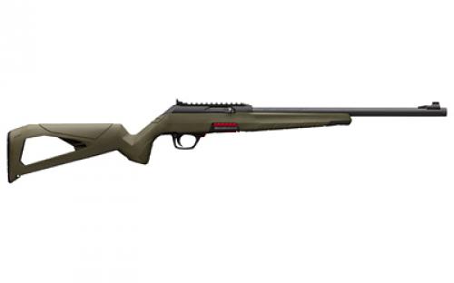 Winchester Repeating Arms Wildcat, Semi-automatic Rifle, 22 LR, 16.5 Sporter Contour Barrel, 1:16 Twist, Suppressor Ready, Blued Finish, Black, Olive Drab Green, Composite Stock, Rear Ghost Ring Sight, 10 Rounds, 1 Magazine 521140102