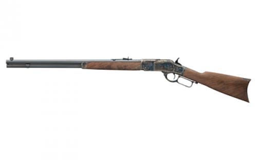 Winchester Repeating Arms 1873, Short Rifle, Lever Action, 44-40 Winchester, 20 Round Barrel, Brushed Polish Blued, Walnut Stock, Marbles Front Sight with Semi Buckhorn Rear, 10 Rounds 534217140