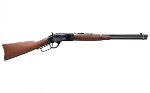 Winchester Repeating Arms 1873, Competition Carbine High Grade, Lever Action, 45 Long Colt, 20" Round Barrel, Brushed Polish Blued Barrel, Color Case Hardened Receiver, Walnut Stock, Marbles Front Sight with Semi Buckhorn Rear, 10 Rounds 534280141
