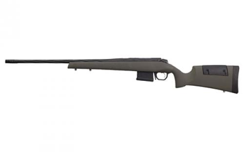 Weatherby 307, Range XP, Bolt Action Rifle, 6.5 Weatherby RPM, 26 Fluted Barrel, Muzzle Brake, Cerakote Finish, Graphite Black, Olive Drab Green Synthetic Stock, Adjustable Cheek Riser, 5 Rounds, 1 Magazine 3WRXP65RWR6B