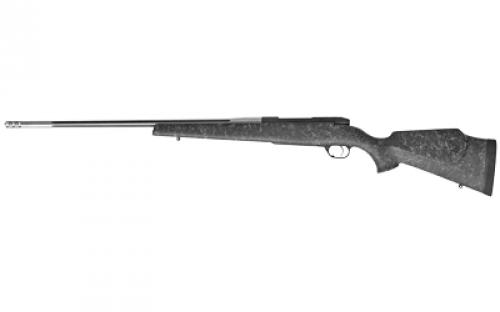 Weatherby Mark V Accumark, Bolt Action, 257 Weatherby Magnum, 26 Threaded Steel Barrel, 5/8x24, Muzzle Brake, Black/Stainless Color, Fiberglass Stock, 3 Rounds MAM01N257WR8B