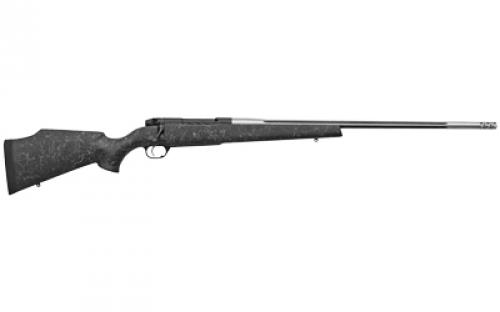 Weatherby Mark V Accumark, Bolt Action, 257 Weatherby Magnum, 26" Threaded Steel Barrel, 5/8x24, Muzzle Brake, Black/Stainless Color, Fiberglass Stock, 3 Rounds MAM01N257WR8B