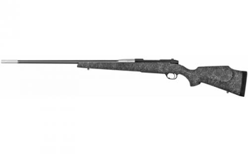 Weatherby Mark V Accumark, 300 Weatherby Magnum, 26 Threaded Steel Barrel, 5/8x24, Muzzle Brake, Black Grey And Stainless, Fiberglass Stock, Right Hand, 3 Rounds MAM01N300WR8B