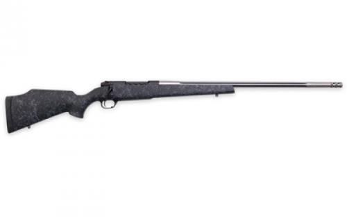 Weatherby Mark V Accumark, 7MM PRC,  26 Threaded Steel Barrel, Muzzle Brake adds 2, Black Gray And Stainless, Fiberglass Stock, Right Hand, 3 Rounds MAM01N7MMPR8B
