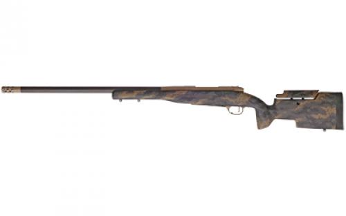 Weatherby Mark V Carbonmark Elite, Bolt Action, 6.5 Weatherby RPM, 24 Threaded Carbon Fiber Barrel, Muzzle Brake adds 2, Flat Dark Earth With Black Sponge Color, Carbon Fiber Stock, 4Rd MCE01N65RWR6B