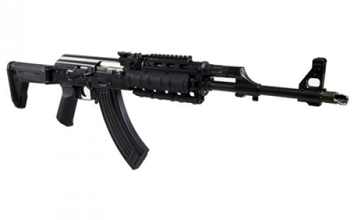 Zastava ZPAPM70, Semi-automatic, 7.62X39, 16.3" Chrome Lined Barrel, Quad Rail Handguard, Zhukov Folding Stock, Magpul Grip, Right Hand, 30Rd, Matte Black ZR7762QR