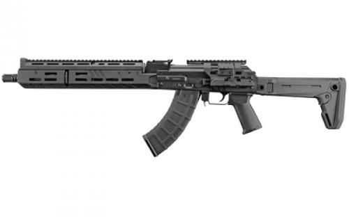 Zastava ZPAPM70, Semi-automatic, 7.62X39, 16.3, Black, Right Hand, Chrome Lined, 30Rd, Matte, MLOK Rails, Magpul Zhukov Stock, Scope Mount ZR7762XR