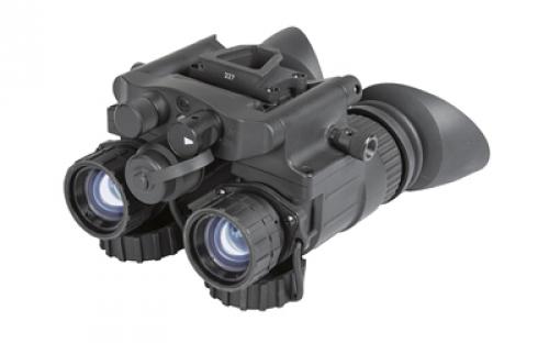 AGM Global Vision NVG 40 NW2, Night Vision Binocular/Dual Tube, 1X Magnification, Gen 2+, P45 White Phosphor IIT, Black 14NV4122484021