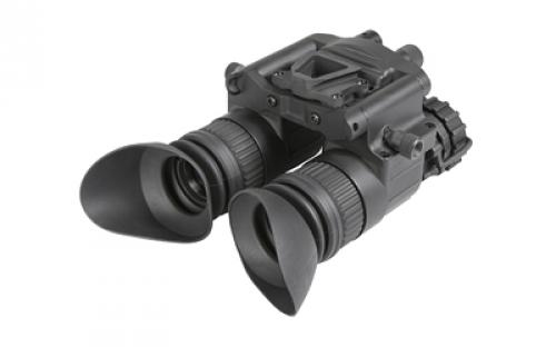 AGM Global Vision NVG 40 NW2, Night Vision Binocular/Dual Tube, 1X Magnification, Gen 2+, P45 White Phosphor IIT, Black 14NV4122484021