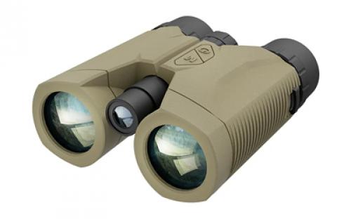 ATN LRF Series, Binocular, 10X42MM, Matte Finish, Flat Dark Earth, Integrated Laser Rangefinder, 2000 Meter Range BN1042LRF2k