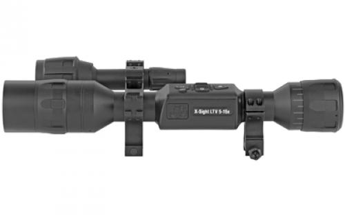 ATN X-Sight LTV, Day/Night Hunting Rifle Scope, 5-15X, Black, 30mm Tube, 7 Different Reticles with Choice of Reticle Color: Red/Green/Blue/White/Black DGWSXS515LTV