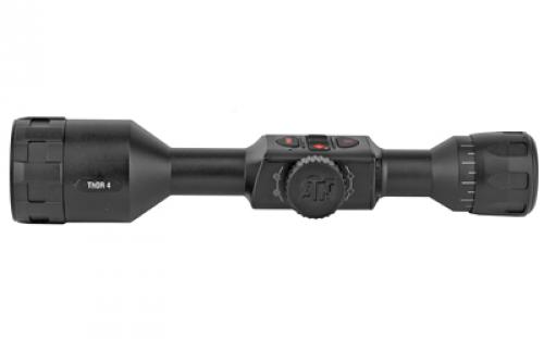 ATN THOR 4 384, Thermal Rifle Scope, 1.25-5X, 384x288, 5 Different Reticles In Red/Green/Blue/White/Black, Full HD Video Record, WiFi, GPS, Smooth Zoom and Smartphone With iOS or Android, Black Finish, Batteries Included TIWST4381A