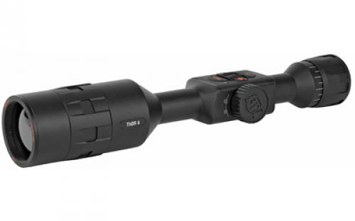ATN THOR 4 384, Thermal Rifle Scope, 7-28X75mm, 30mm Main Body Tube, 384x288 Sensor Resolution, 7 Different Reticles In Red/Green/Blue/White/Black, Full HD Video Record, WiFi, GPS, Smooth Zoom and Smartphone With iOS or Android, Matte Finish, Black TIWST4387A