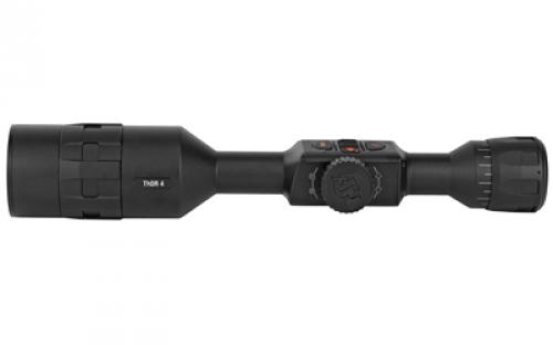 ATN THOR 4 384, Thermal Rifle Scope, 7-28X75mm, 30mm Main Body Tube, 384x288 Sensor Resolution, 7 Different Reticles In Red/Green/Blue/White/Black, Full HD Video Record, WiFi, GPS, Smooth Zoom and Smartphone With iOS or Android, Matte Finish, Black TIWST4387A