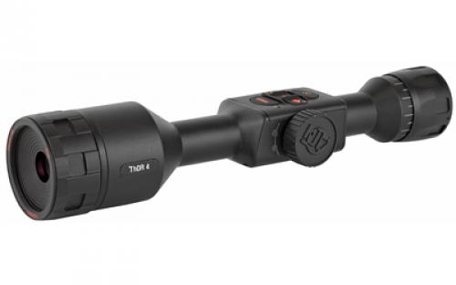 ATN THOR 4 640, Thermal Rifle Scope, 1-10X19mm, 30mm Main Body Tube, 640x480 Sensor Resolution, 7 Different Reticles In Red/Green/Blue/White/Black, Full HD Video Record, WiFi, GPS, Smooth Zoom and Smartphone With iOS or Android, Matte Finish, Black TIWST4641A