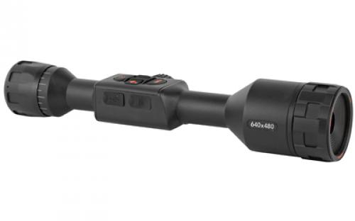 ATN THOR 4 640, Thermal Rifle Scope, 1-10X19mm, 30mm Main Body Tube, 640x480 Sensor Resolution, 7 Different Reticles In Red/Green/Blue/White/Black, Full HD Video Record, WiFi, GPS, Smooth Zoom and Smartphone With iOS or Android, Matte Finish, Black TIWST4641A