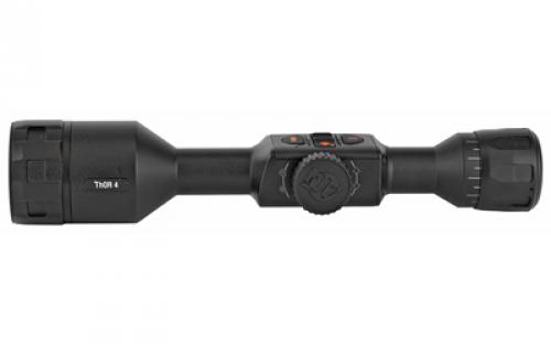 ATN THOR 4 640, Thermal Rifle Scope, 1-10X19mm, 30mm Main Body Tube, 640x480 Sensor Resolution, 7 Different Reticles In Red/Green/Blue/White/Black, Full HD Video Record, WiFi, GPS, Smooth Zoom and Smartphone With iOS or Android, Matte Finish, Black TIWST4641A