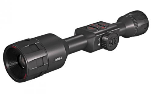 ATN THOR 4 640, Thermal Rifle Scope, 1.5-15X25mm, 30mm Main Body Tube, 640x480 Sensor Resolution, 7 Different Reticles In Red/Green/Blue/White/Black, Full HD Video Record, WiFi, GPS, Smooth Zoom and Smartphone With iOS or Android, Matte Finish, Black TIWST4642A
