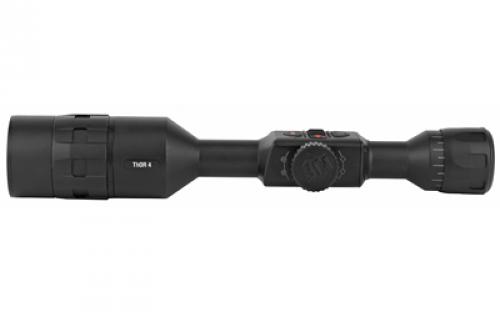 ATN THOR 4 640, Thermal Rifle Scope, 4-40X75mm, 30mm Main Body Tube, 640x480 Sensor Resolution, 7 Different Reticles In Red/Green/Blue/White/Black, Full HD Video Record, WiFi, GPS, Smooth Zoom and Smartphone With iOS or Android, Matte Finish, Black TIWST4644A