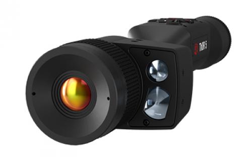 ATN THOR 5 LRF, Thermal Rifle Scope, 3-12X19mm, 30MM Main Tube, 320x240 Sensor Resolution, Multiple Reticles, Matte Finish, Black, Integrated Laser Range Finder TIWST5319LRF