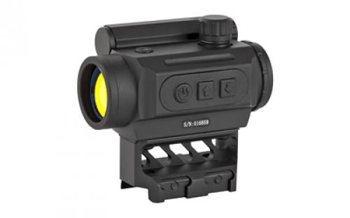 Black Spider LLC Red Dot Sight, Fits Picatinny, Black Finish, 3 MOA Center Dot, with Lens Covers, Lower 1/3 Mount, Auto-dimming Feature M0129