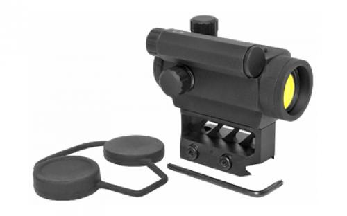 Black Spider LLC Red Dot Sight, Fits Picatinny, Black Finish, 3 MOA Center Dot, with Lens Covers, Lower 1/3 Mount, Auto-dimming Feature M0129