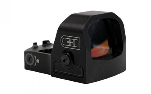 C&H Precision Weapons EDC, Reflex Sight, 3 MOA Red Dot, CNC Machined One Piece Aluminum Housing, 50,000 Hour Battery Life, Matte Finish, Black RD-EDC-RD-RMSC