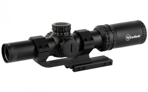 Firefield RapidStrike Rifle Scope, 1-6X24, Second Focal Plane, Circle Dot Reticle, Matte Finish, Black, Includes Honeycomb lens filter, Cantilever Mount, Throw Lever, Honeycomb Lens Cover FF13070K