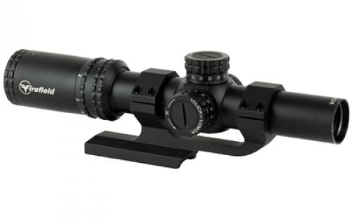 Firefield RapidStrike Rifle Scope, 1-6X24, Second Focal Plane, Circle Dot Reticle, Matte Finish, Black, Includes Honeycomb lens filter, Cantilever Mount, Throw Lever, Honeycomb Lens Cover FF13070K