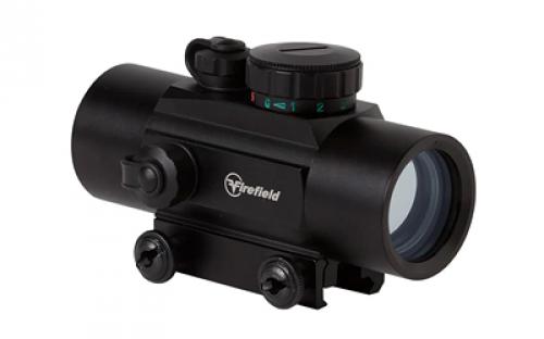Firefield Agility, Red Dot Sight, 1X30MM, Multi-Reticle, Red/Green, IPX6 Waterproof, Integrated Mount, Matte Finish, Black, Includes Flip Up Lens Caps FF26008