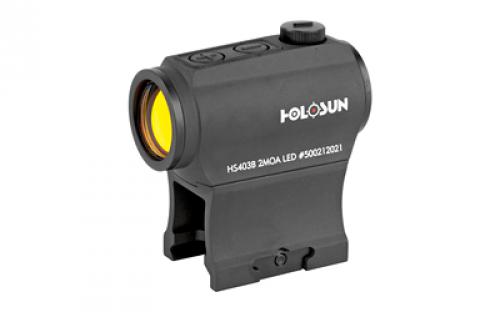 Holosun Technologies Micro Red Dot, Red Dot, Black, 2MOA Dot, Hight and Low Mount, Bottom Battery Tray HS403B