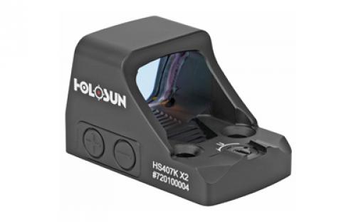 Holosun Technologies 407K-X2, Red Dot, 6 MOA Dot, Black Color, Side Battery HS407K X2