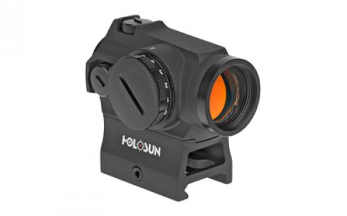 Holosun Technologies Micro Dual Reticle, Red Dot, 1X Power, 20mm Objective, 2MOA Dot with 65MOA Circle Multi Reticle System, Internal Battery, Hi and Low Mount In Box,  Mounting Tool And Lens Cloth, Fits 1913 Picatinny Rail, Black HS503R