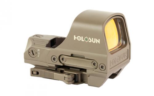 Holosun Technologies HS510C, Reflex Sight, Multiple Reticle, 65 MOA Circle, 2 MOA Green Dot, Aluminum Housing, Matte Finish, Flat Dark Earth, Solar with Internal Battery HS510C-GR-FDE