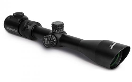 Konus Armada, Rifle Scope, 4-16X Magnification, 50MM Objective, 30mm Main Tube, Illuminated Etched 30/30 Reticle, Matte Finish, Black, Includes Lens Cleaning Cloth 7165