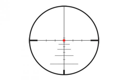 Konus KonusPro Rifle Scope, 3-9X 40, 1", Etched 550 Yard Ballistic Illuminated Center Dot, Matte Finish 7276