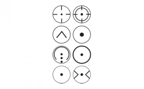 Konus Sight-Pro R8, Red Dot, Red/Green Dot with 8 Reticles, Matte Finish 7376