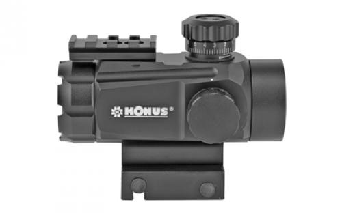 Konus Sight MR, Red Dot, 1X35mm, 35mm Tube, 4 MOA Red/Green Dot, Matte Black Finish, Includes .22 Base Attachment 7378