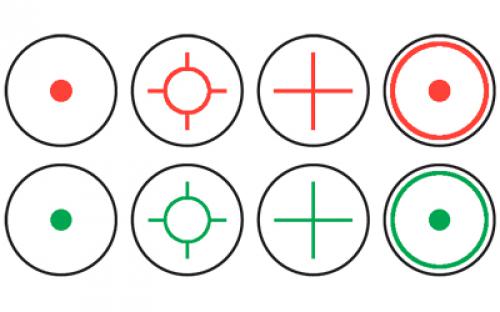 Konus Sight MR, Red Dot, 1X35mm, 35mm Tube, 4 MOA Red/Green Dot, Matte Black Finish, Includes .22 Base Attachment 7378