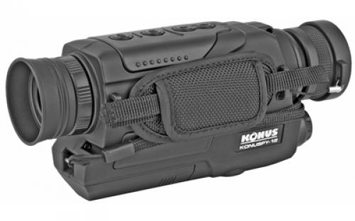 Konus KonuSpy-12, Night Vision Monocular, 5-25X Digital Zoom, 32mm Objective Lens, Black Color, Photo and Video Modes, Includes SD Card, Storage Case, 3 AA Alkaline Batteries 7933