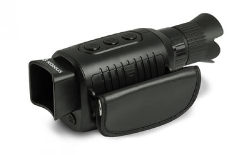 Konus KONUSPY-14, Night Vision Monocular, 1-5X Magnification, 28MM Objective, 1920X1080 Image Resolution, Matte Finish, Black, Includes USB Cable and SD Card 7935