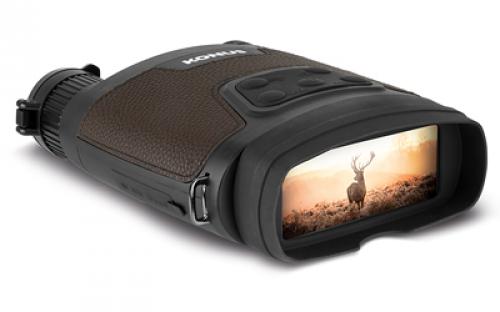 Konus KONUSPY-16, Night Vision Binocular, 3.6-10.8X Magnification, 31MM Objective, 1920X1080 Image Resolution, Matte Finish, Black and Brown, Includes USB Cable and SD Card 7937
