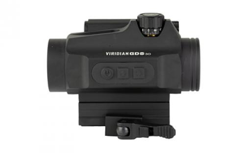 Viridian Weapon Technologies GDO, Red Dot, 3 MOA Green Dot, 30mm Objective, Black, Quick Detach Mount 981-0025