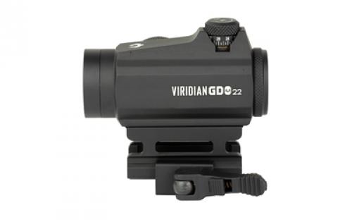 Viridian Weapon Technologies GDO, Red Dot, 3 MOA Green Dot, 22mm Objective, Black, Quick Detach Mount 981-0029