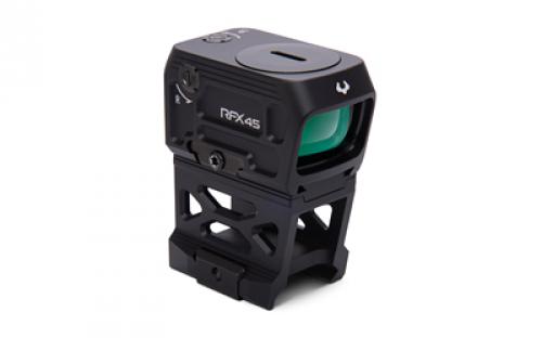 Viridian Weapon Technologies RFX45 Pro, Closed Emitter Optic, 3 MOA Green Dot, 1x24mm Objective, Compatible with Acro Footprint, Black, Includes MOS and RMR Adapter Plates, High and Low Picatinny Mounts 981-0052