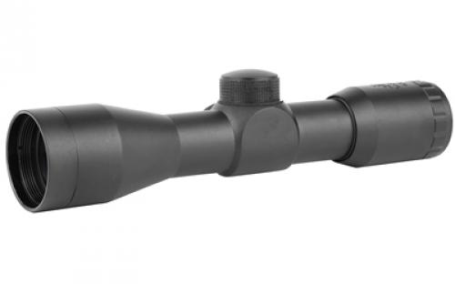 NCSTAR 4X30 Compact Scope, Rifle Scope, 4X Magnification, 30mm Objective Lens, P4 Sniper Reticle, Black, Includes Lens Covers, Weighs 9.2oz SC430B