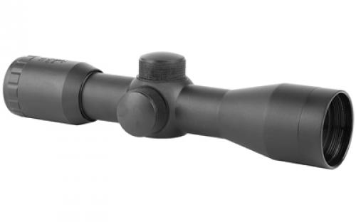 NCSTAR 4X30 Compact Scope, Rifle Scope, 4X Magnification, 30mm Objective Lens, P4 Sniper Reticle, Black, Includes Lens Covers, Weighs 9.2oz SC430B