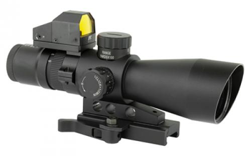 NCSTAR 3-9X42 Scope with Micro Dot, 3-9X Magnification, 42mm Objective Lens, Black, 3 MOA Red Dot, Fits Weaver/ Picatinny Rails, Scope and Red Dot use (1) CR2032 Each (Included) STM3942GDV2