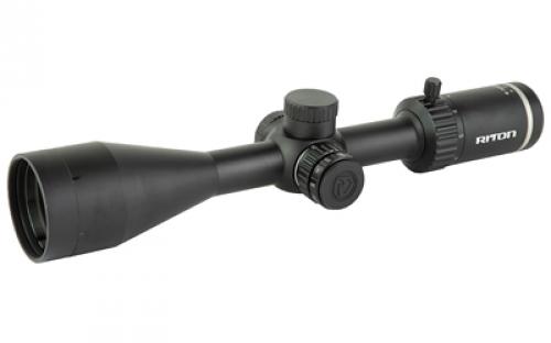 Riton Optics 1 Series PRIMAL, Rifle Scope, 4-12X50mm, 1 Tube, RDH Center Dot Duplex Illuminated Reticle, Second Focal Plane, Black 1P412ASI